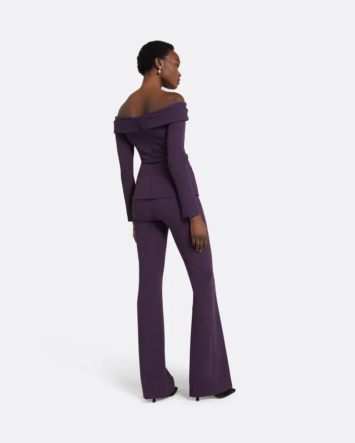 Trousers Women Safiyaa Alexa Blackberry Trousers Blackberry
