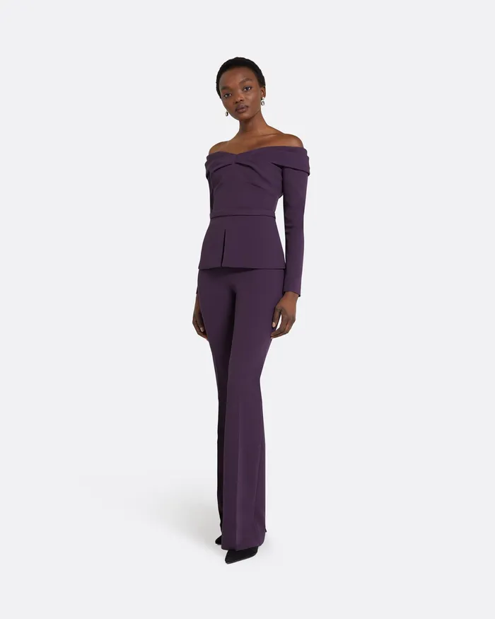 Trousers Women Safiyaa Alexa Blackberry Trousers Blackberry