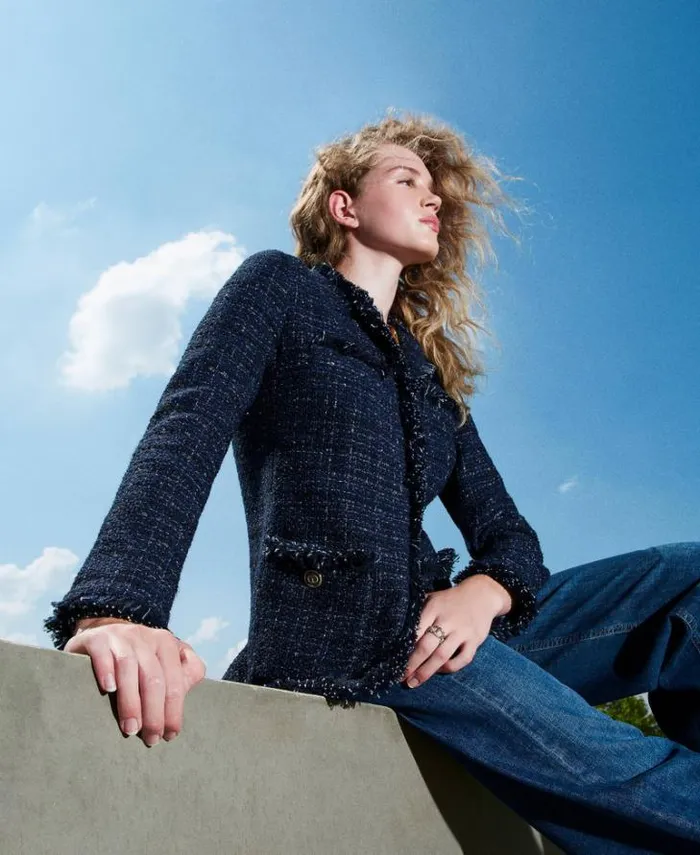 Twinset Blazers Boucl Jacket With Logoed Buttons Blue Denim Black Bouclegrave 8211 Clothing Twinset Blazers Boucl Jacket With Logoed Buttons Blue Denim Black Bouclegrave 8211 Clothing