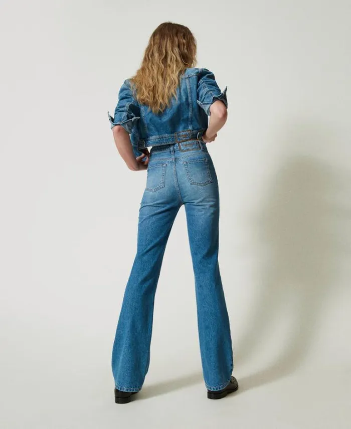 Twinset Jeans Fivepocket Flared Jeans Denim 8211 Clothing