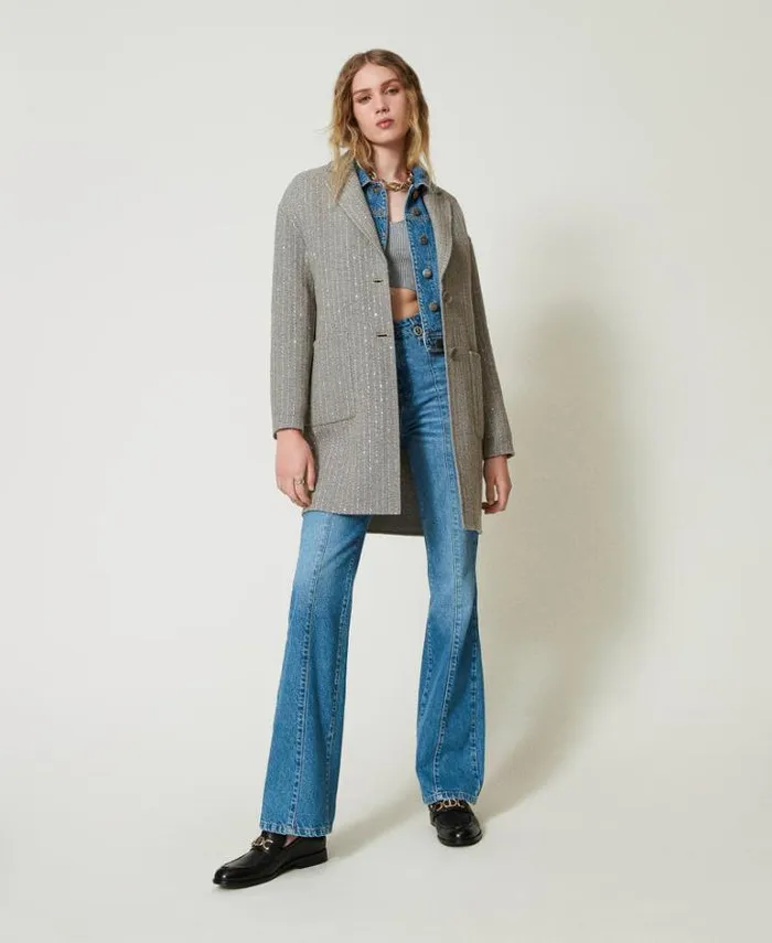 Twinset Jeans Fivepocket Flared Jeans Denim 8211 Clothing