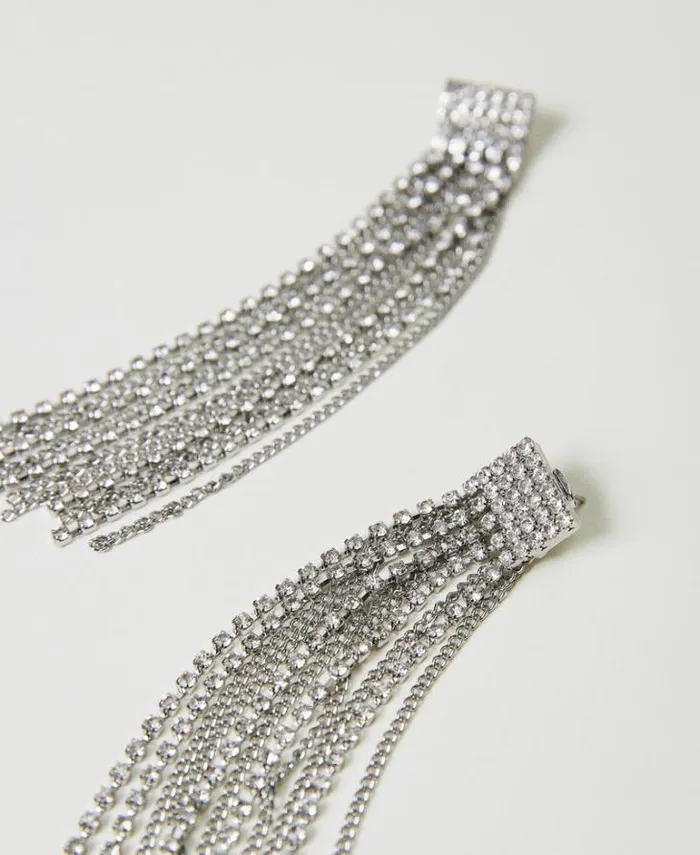 Twinset Jewellery Earrings With Rhinestone Fringes Crystal 8211 Accessories
