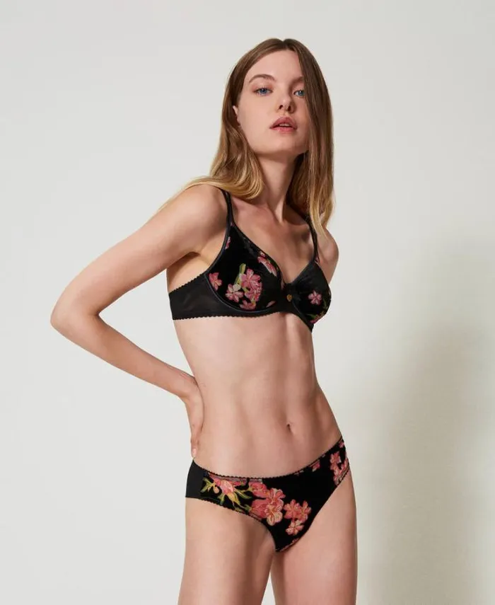 Twinset Underwear And Nightwear Dvor Velvet Underwired Bra Multicolour Blooming 8211 Clothing Twinset Underwear And Nightwear Dvor Velvet Underwired Bra Multicolour Blooming 8211 Clothing