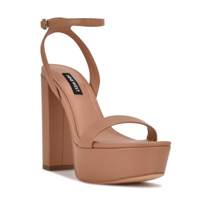 Uknow Platform Dress Sandals Light Tan Women Nine West Sandals Uknow Platform Dress Sandals Light Tan Women Nine West Sandals
