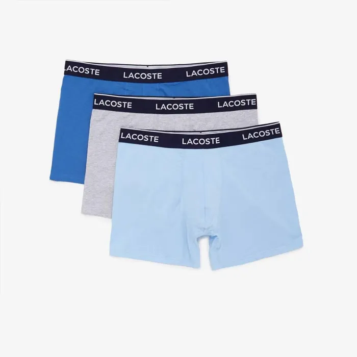 Underwear and Socks Men Lacoste Mens Long Stretch Cotton Boxer Brief 3Pack Blue Grey Chine F7k Underwear and Socks Men Lacoste Mens Long Stretch Cotton Boxer Brief 3Pack Blue Grey Chine F7k