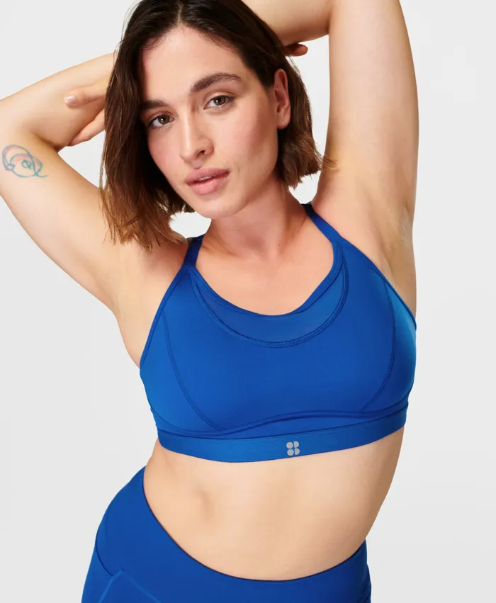 Underwear Power Icon Studio Bra Lightning Blue Sweaty Betty Women
