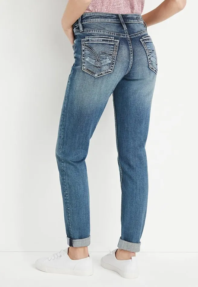 Vigoss Medium Rolled Hem Boyfriend Jean Women Maurices Jeans