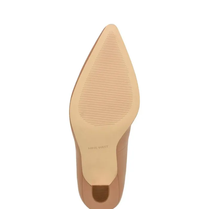 Vylot Pointy Toe Pumps Natural Leather Women Nine West Heels Vylot Pointy Toe Pumps Natural Leather Women Nine West Heels