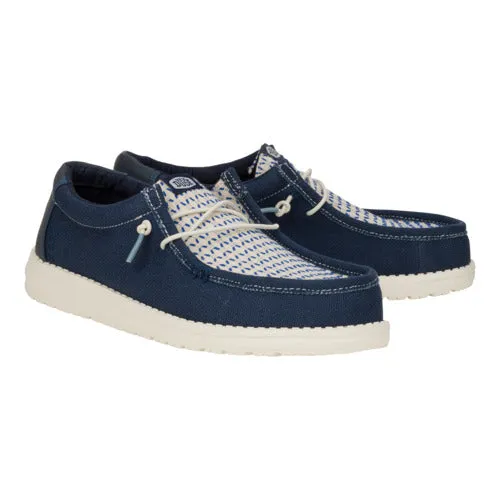 Wally Wally Woven Navy BlazerEgret heydude Apparel