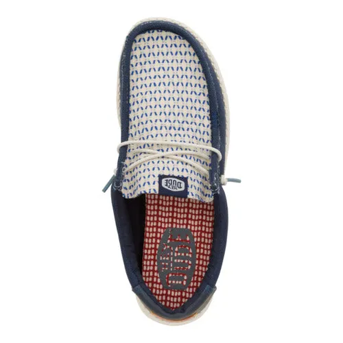 Wally Wally Woven Navy BlazerEgret heydude Apparel
