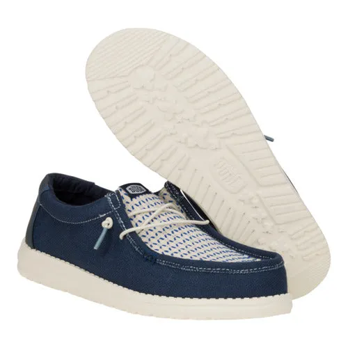 Wally Wally Woven Navy BlazerEgret heydude Apparel