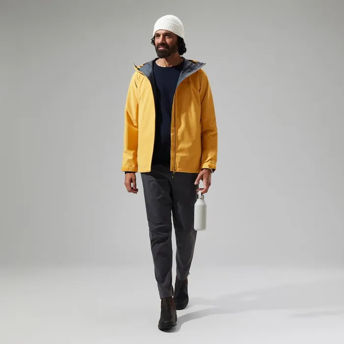 Waterproof Men Berghaus Arnaby Hooded Waterproof Jacket 8211 Yellow