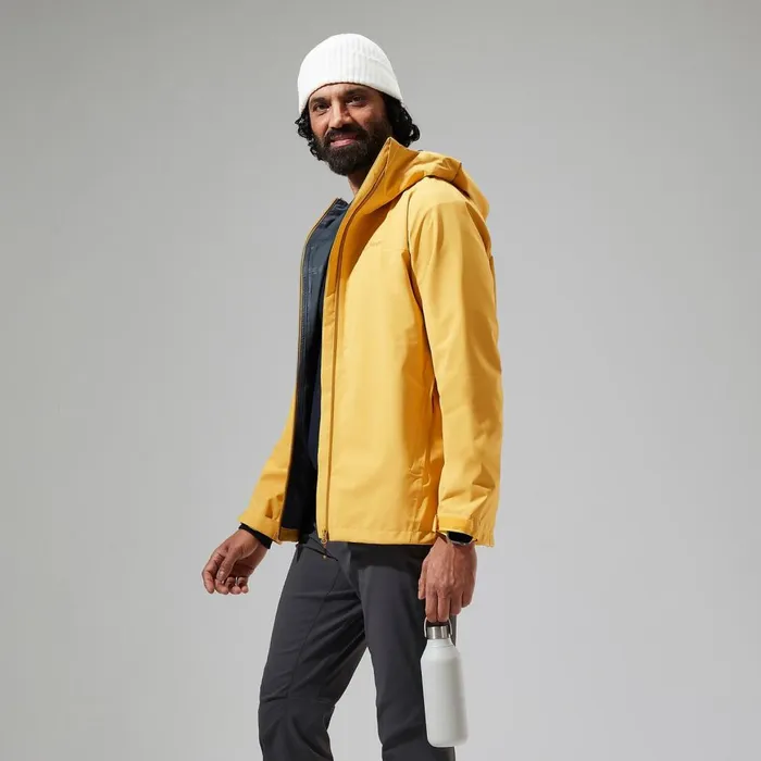 Waterproof Men Berghaus Arnaby Hooded Waterproof Jacket 8211 Yellow