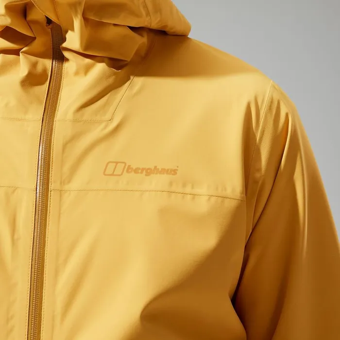 Waterproof Men Berghaus Arnaby Hooded Waterproof Jacket 8211 Yellow