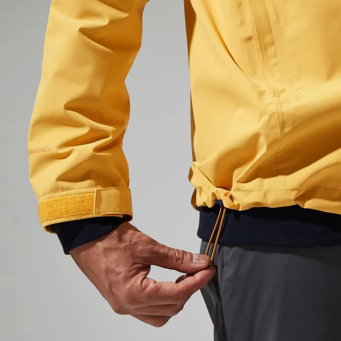 Waterproof Men Berghaus Arnaby Hooded Waterproof Jacket 8211 Yellow