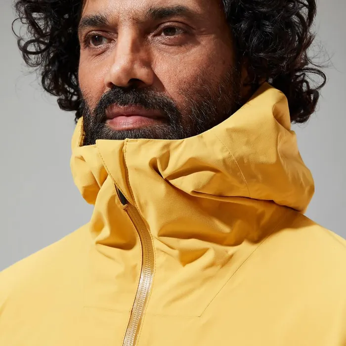 Waterproof Men Berghaus Arnaby Hooded Waterproof Jacket 8211 Yellow