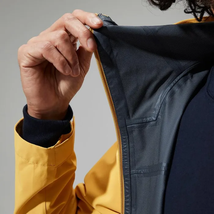 Waterproof Men Berghaus Arnaby Hooded Waterproof Jacket 8211 Yellow