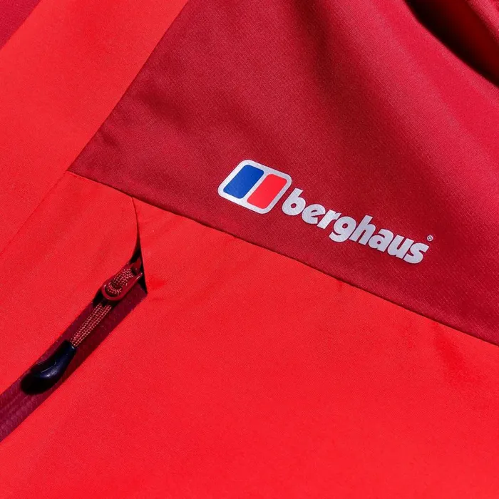 Waterproof Men Berghaus Arran Jacket 8211 RedDark Red