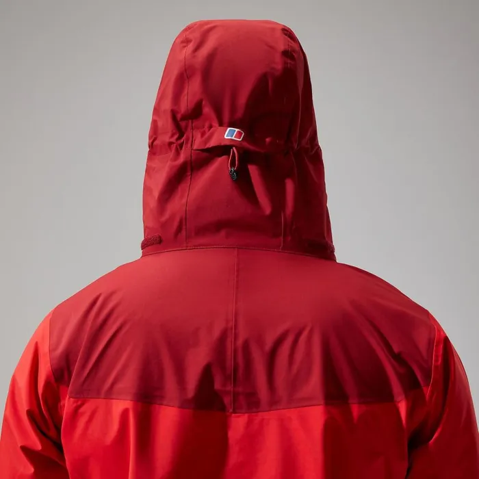 Waterproof Men Berghaus Arran Jacket 8211 RedDark Red