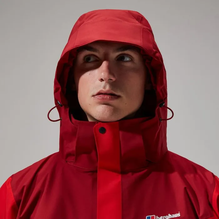 Waterproof Men Berghaus Arran Jacket 8211 RedDark Red