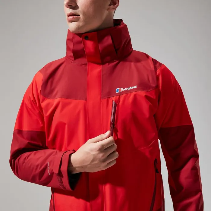 Waterproof Men Berghaus Arran Jacket 8211 RedDark Red