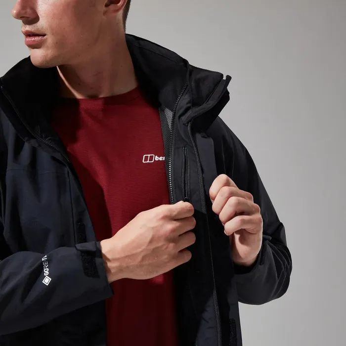 Waterproof Men Berghaus Hillwalker Jacket InterActive 8211 Black