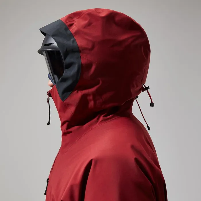 Waterproof Men Berghaus MTN Arete Descend GTX Jacket 8211 Dark RedBlack