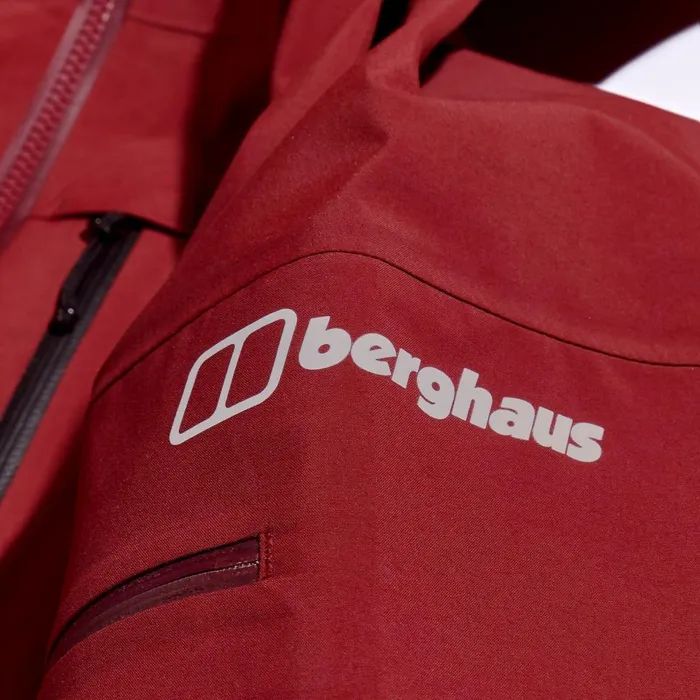 Waterproof Men Berghaus MTN Arete Descend GTX Jacket 8211 Dark RedBlack