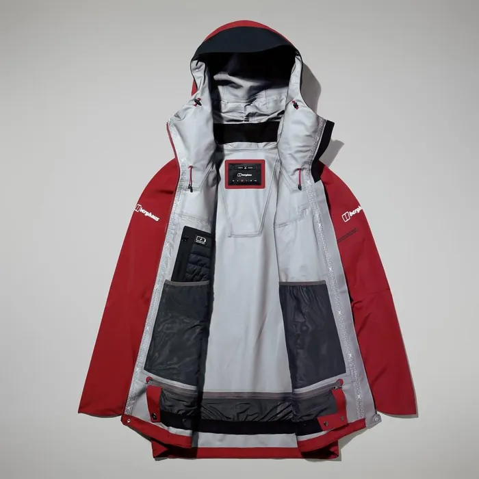 Waterproof Men Berghaus MTN Arete Descend GTX Jacket 8211 Dark RedBlack