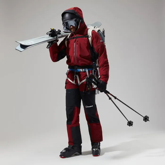 Waterproof Men Berghaus MTN Arete Descend GTX Jacket 8211 Dark RedBlack