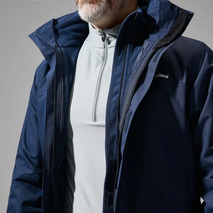 Waterproof Men Berghaus RG Alpha 20 Gemini 3in1 Jacket 8211 Dark Blue