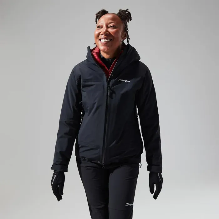 Waterproof Women Berghaus Highland Storm 3L Waterproof Jacket 8211 Black