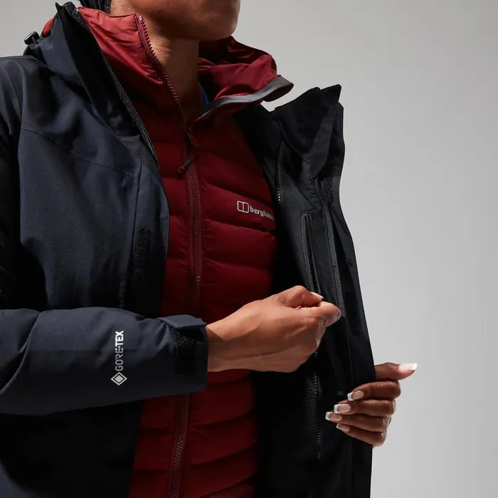 Waterproof Women Berghaus Hillwalker Jacket InterActive 8211 Black