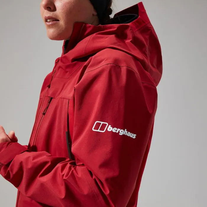 Waterproof Women Berghaus MTN Seeker GTX Jacket 8211 Dark RedRed