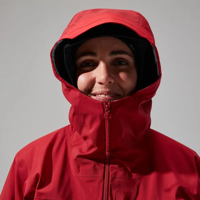Waterproof Women Berghaus MTN Seeker GTX Jacket 8211 Dark RedRed