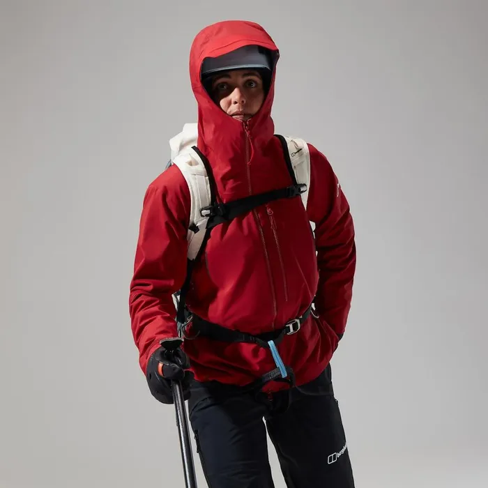 Waterproof Women Berghaus MTN Seeker GTX Jacket 8211 Dark RedRed