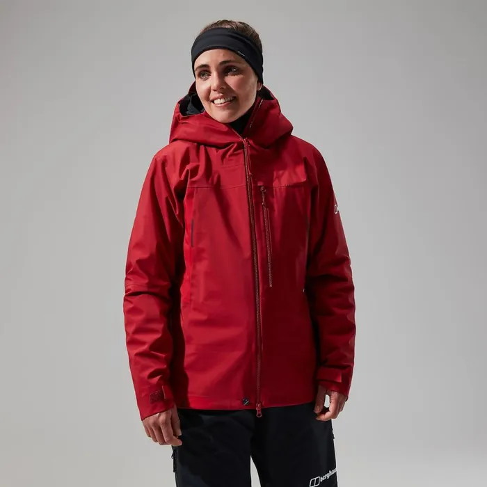 Waterproof Women Berghaus MTN Seeker GTX Jacket 8211 Dark RedRed