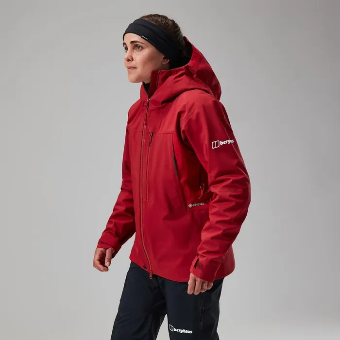 Waterproof Women Berghaus MTN Seeker GTX Jacket 8211 Dark RedRed