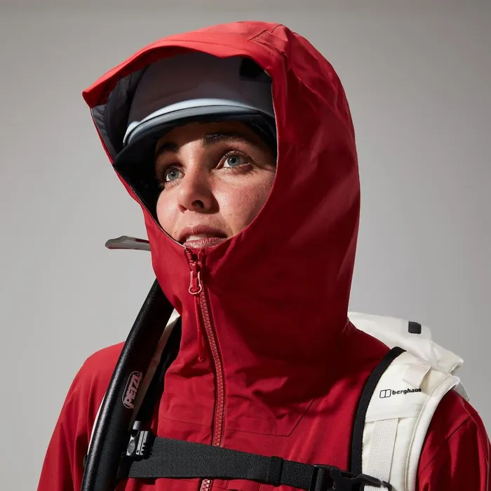 Waterproof Women Berghaus MTN Seeker GTX Jacket 8211 Dark RedRed