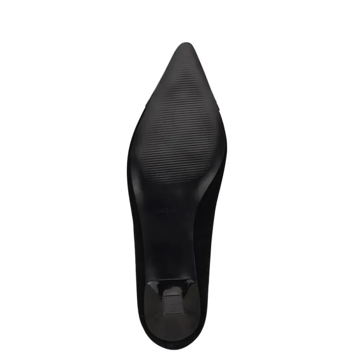 Wendon Bow Pumps Black Suede Women Nine West Heels Wendon Bow Pumps Black Suede Women Nine West Heels