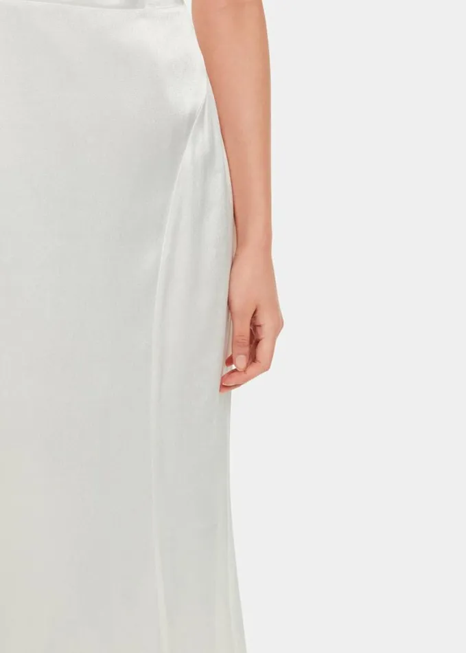 Whistles Lina Satin Wedding Dress Ivorymulti Women Dresses
