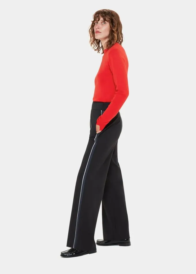Whistles Mia Fitted Crew Neck Knit Red Women Sweaters and Cashmere