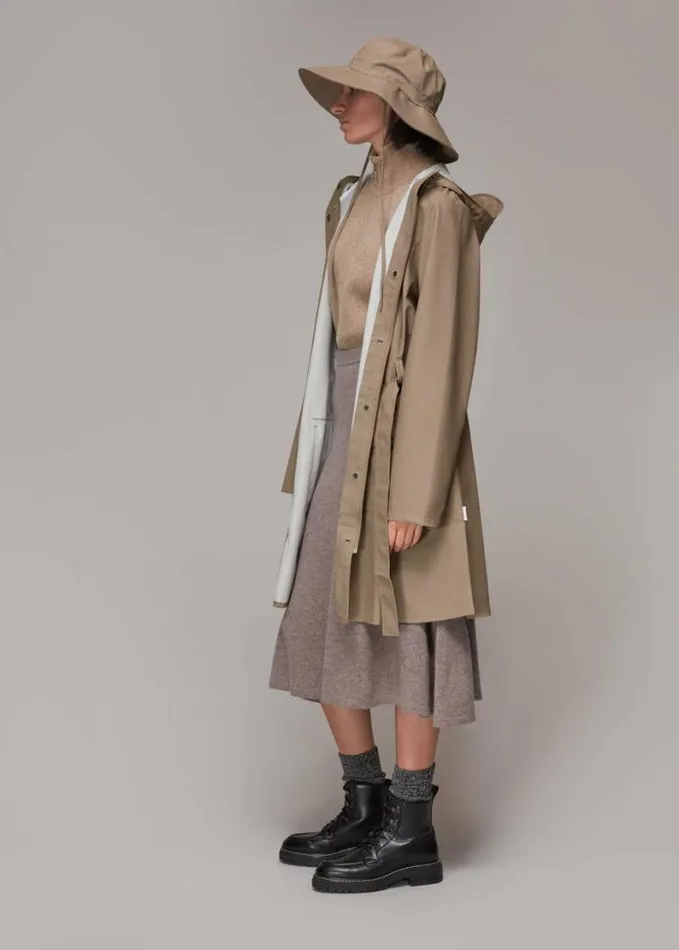 Whistles Rains Curve Jacket Taupe Women Coats and Jackets