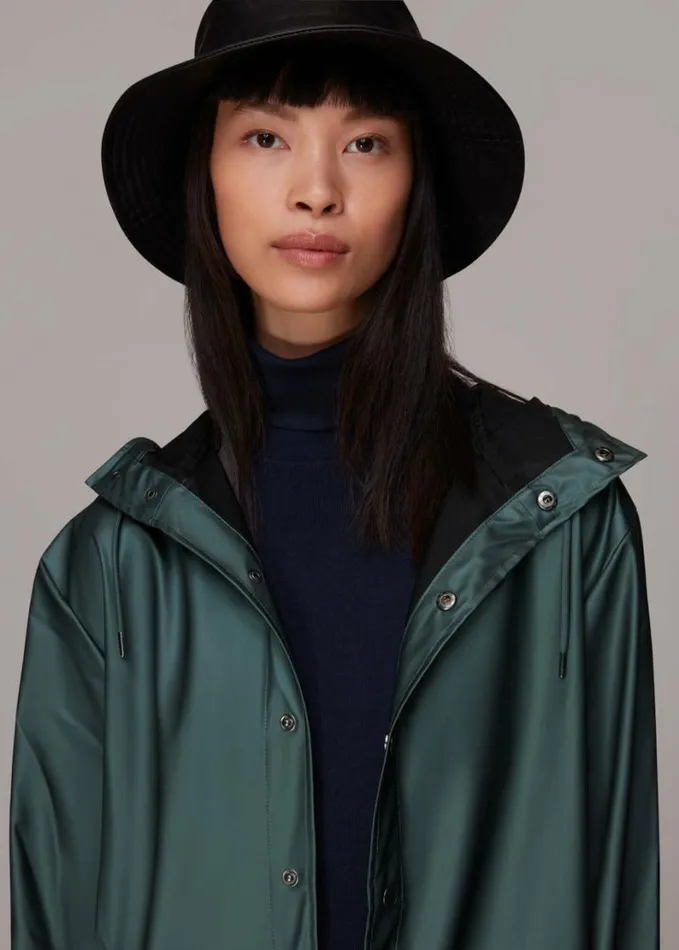 Whistles Rains Jacket Dark Green Women Coats and Jackets