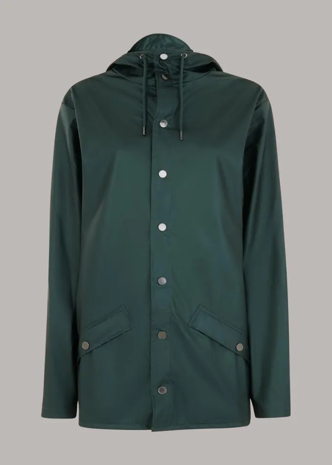 Whistles Rains Jacket Dark Green Women Coats and Jackets