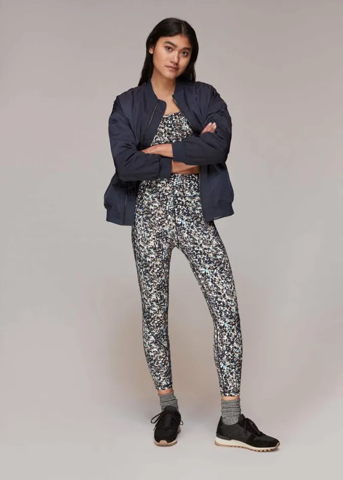 Whistles Speckled Sports Legging Navymulti Women Pants