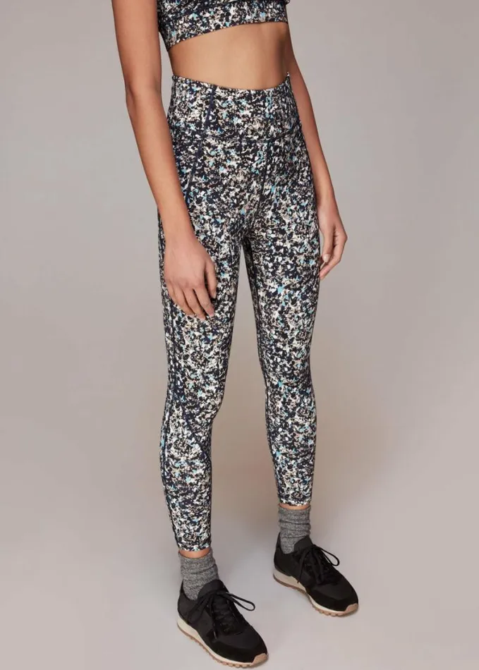 Whistles Speckled Sports Legging Navymulti Women Pants