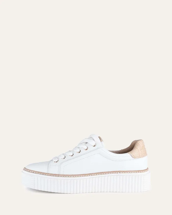 White jomercer Women Arianna sneakers white raffia White jomercer Women Arianna sneakers white raffia