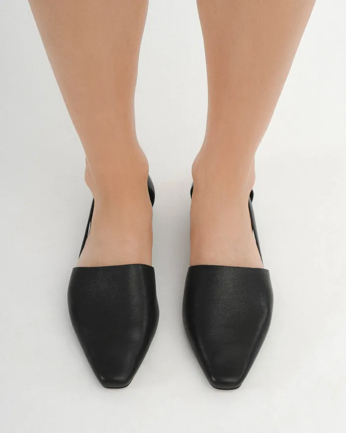 Willa casual flats black leather CASUAL jomercer Women Willa casual flats black leather CASUAL jomercer Women
