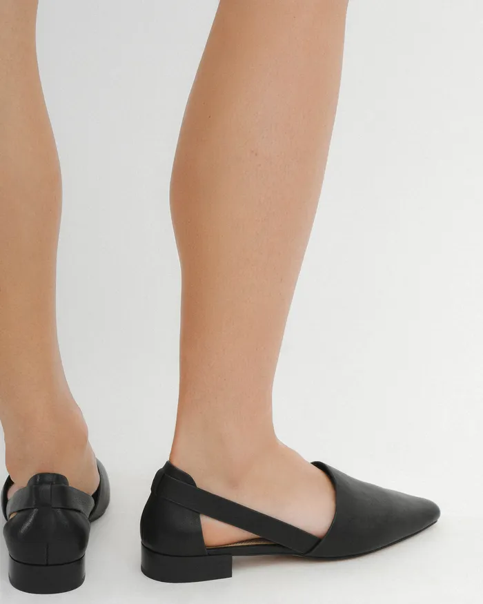Willa casual flats black leather CASUAL jomercer Women Willa casual flats black leather CASUAL jomercer Women